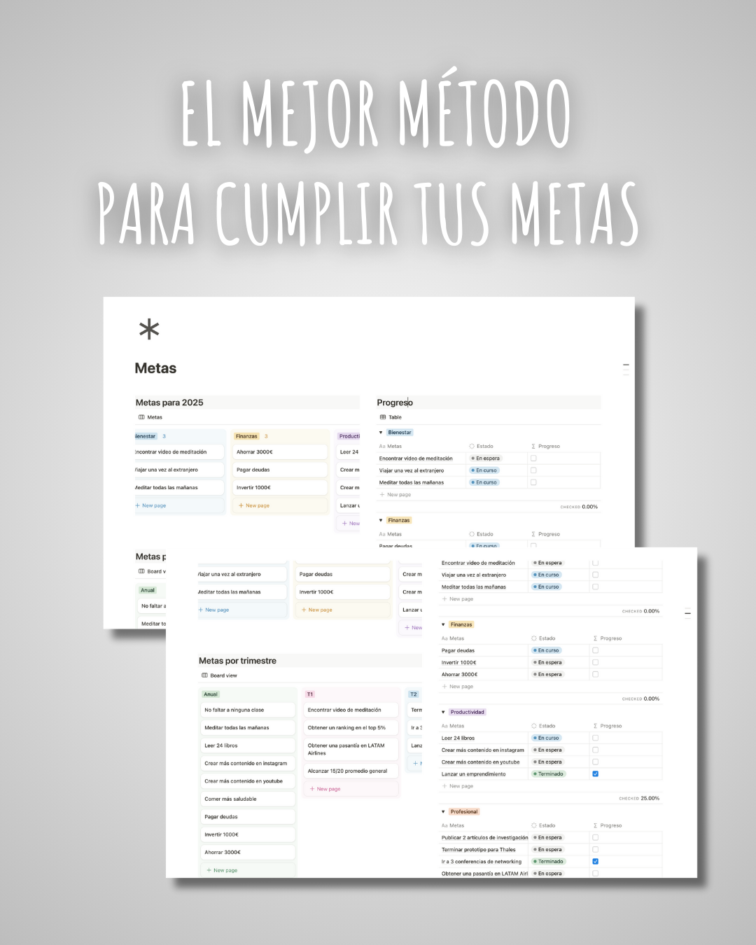 2025 Goal Planner - Método Renacimiento