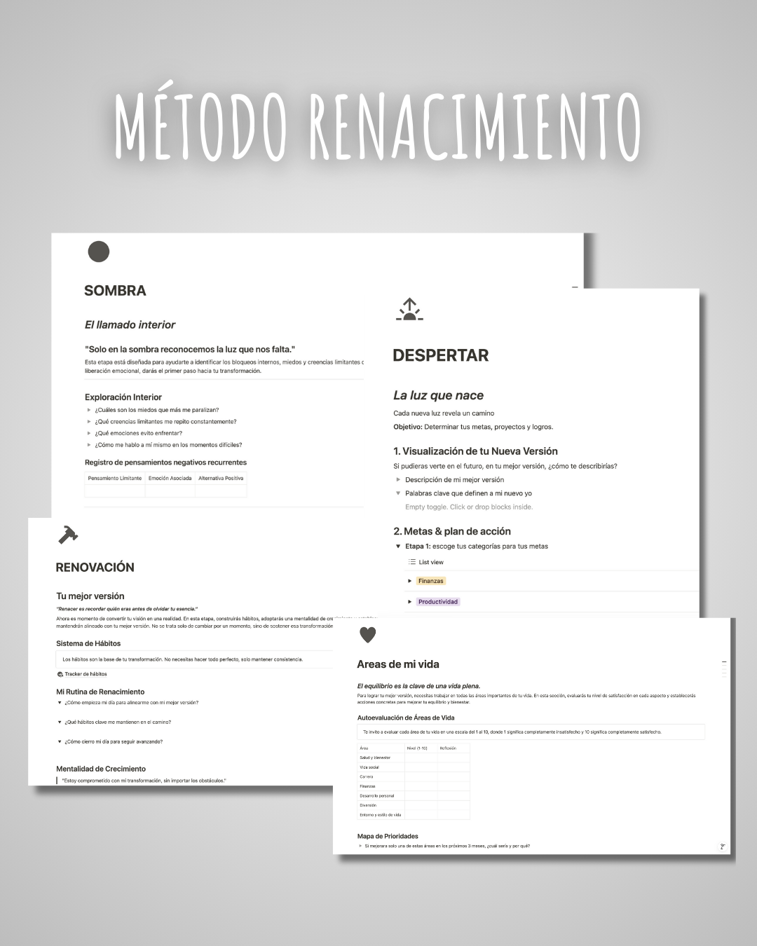 2025 Goal Planner - Método Renacimiento
